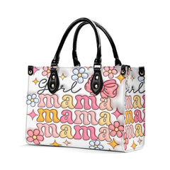 3D Inflated | Retro Girl Mama - Leather Handbag