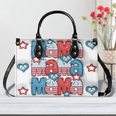 3D Inflated | Patriotic Mama Doodle - Leather Handbag