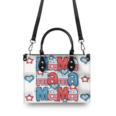 3D Inflated | Patriotic Mama Doodle - Leather Handbag