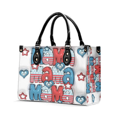 3D Inflated | Patriotic Mama Doodle - Leather Handbag