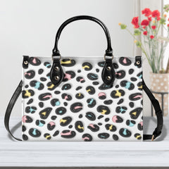 3D Inflated | Rabbit Pattern - Leather Handbag