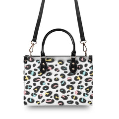 3D Inflated | Rabbit Pattern - Leather Handbag