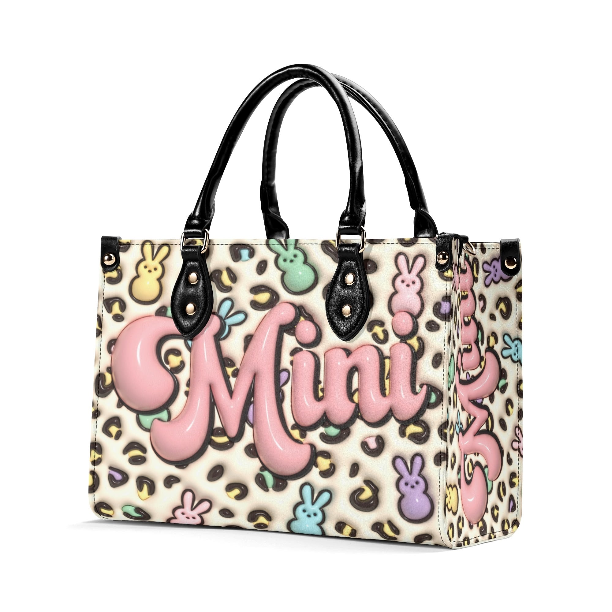 3D Inflated | Rabbit Mama/Mini - Leather Handbag