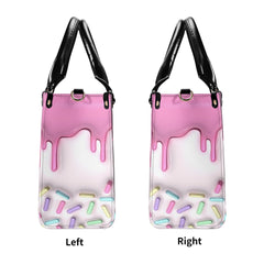 3D Inflated | Drip Sprinkles - Personalized Leather Handbag