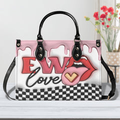 3D Inflated | Ew Love - Leather Handbag