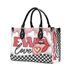 3D Inflated | Ew Love - Leather Handbag